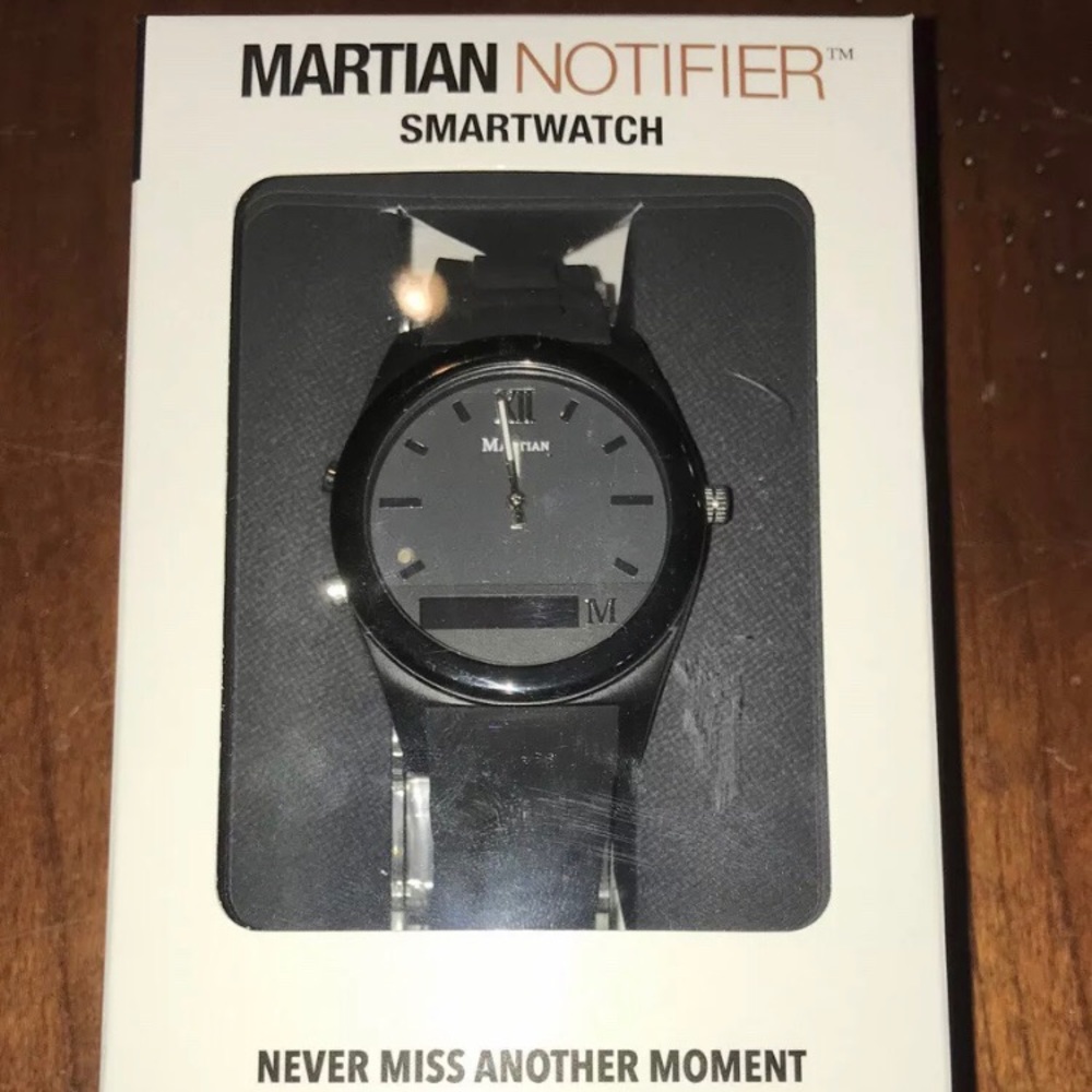 Martian Notifier Smart Watch - Black